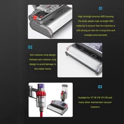 Elektrische Mopkopbeugel voor Dyson V7 V8 V10 V15, Krachtige Aspiratie, Multifunctionele & Gebruiksvriendelijke Ontwerp — thumbnail 2