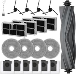 Allecto Plus - Accessoireset voor stofzuiger: 1 hoofdborstel, 6 stofzakken, 4 dweilpads, 4 actieve koolstoffilters. — thumbnail 1