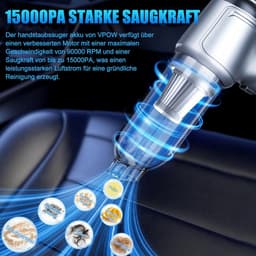 Lexium Kruimeldief snoerloos – Kruimeldief met steel – Nat&Droog – Handstofzuiger – Extreme zuigkracht – Kruimeldief snoerloos – Kruimelzuiger – Jouw ultieme schoonmaakpartner – Kruimelzuiger – Autostofzuiger – Handstofzuiger - Draadloos — thumbnail 4