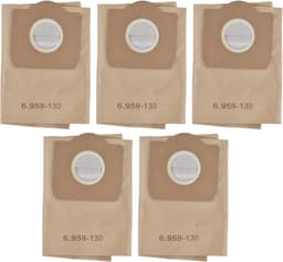 5 Stuks - Stofzuigerzakken Geschikt voor Kärcher 6.959-130.0 - Hoogwaardige Stofzuigerzakken Geschikt voor Kärcher A2204/WD3300/MV3/WD3 - Multifunctionele Stofzuiger — thumbnail 1