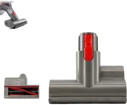Mijtenverwijderende borstelkop - Mijtenverwijderende zuigmond - Mijtenverwijderende borstelaccessoire - Stofzuigeraccessoire - Compatibel met Dyson draadloze stofzuigerkoppen v7-v8-v10-v11 - Grijs - 15,5*14,5 cm — thumbnail 1