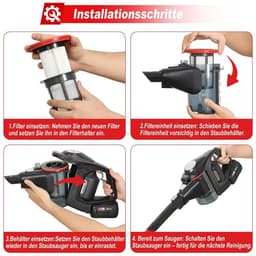 Twee stofzuigerfilterpatronen, vervangingsfilters Geschikt voor Bosch Gen2/8-serie/S8-stofzuigers, vervangingsfilterpatronen en filterchips. — thumbnail 5