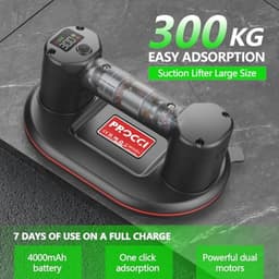 Elektrische Zuignap voor Tegels en Glas - 300 KG Zuigkracht met LCD-Scherm en 4500 mAh Batterij — thumbnail 4