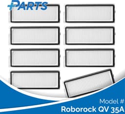 Roborock QV 35A Filters (8 Stuks, Plus.Parts® alternatief voor 8.02.0296) — thumbnail 1