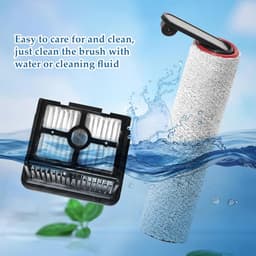 5-delige Accessoireset - Geschikt voor Dreame H12 Pro, H12 Pro Plus Draadloze Nat- en Droogzuiger - 2 Borstelrollen + 2 HEPA-filters + 1 Reinigingsborstel — thumbnail 4