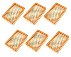 Set van 6 filters voor geschikt voor Kärcher MV4 MV5 MV6 WD4 WD5 WD6 stofzuigers, geschikt voor onderdelen, leverfilters