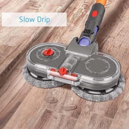 Elektrische dweilkop Geschikt voor Dyson V11 V10 V15 V8 V7 stofzuiger, dweilkop Geschikt voor reservoir en 6 wasbare dweilen - Dyson stofzuiger — thumbnail 3