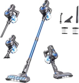 Draadloze Steelstofzuiger - Accu Stofzuiger - Huis Snel Schoonmaken - Vrijstaand Ontwerp - 1.5 kg - Blauw — thumbnail 1