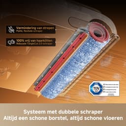 Dreame T16 Pro Heat R Wet and Dry Stofzuiger - Water 90 °C - Zelfreinigend 95 °C - 30.000 Pa zuigkracht - Bacterievrij - Anti-klit - Huisdieren - Ultralaag - Parket, Tegel, Laminaat - Automatische schoonmaakmiddel-dosering - AI-robotarm — thumbnail 5