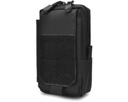 Store_9 - Tactische EDC-tas - Multifunctionele Molle Pouch - Gadget Organizer - Zwart - Mobiele telefoonhouder - Geschikt voor wandelen, fietsen