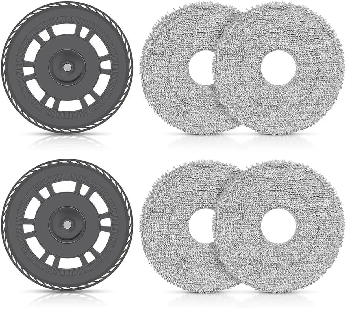 Dweilkoppen Geschikt voor 2 dweilvoetplaten, vervangingsonderdelen, dweildoeken en accessoires Geschikt voor Dreame L10s Ultra Gen 2 / Mova E30 Ultra stofzuigers. — afbeelding 1