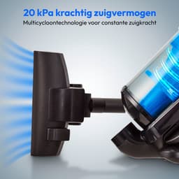 MEDION stofzuiger zonder stofzak P4000 (900 watt vermogen, 4,3 liter stofreservoir, wasbaar HEPA 13 filter, 11 m werkbereik, MD 11906) blauw — thumbnail 2