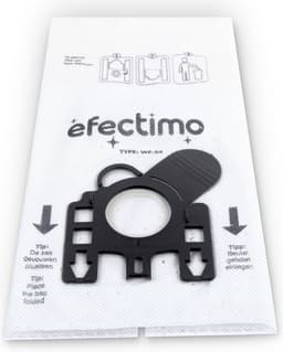 mi40 stofzuigerzakken voor Miele van efectimo - 10 stuks - geschikt voor: stofzuigerzakken Miele C1, Miele Classic C1 en Blokker stofzuigerzakken m140. Drielaags microvezel mi40 stofzuigerzak. — thumbnail 1