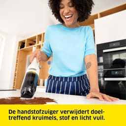 Compacte en lichte handstofzuiger - 015 l stofreservoir - 065 kg - 7.2 V oplaadbare accu - USB oplader - 2-in-1 spleetmondstuk — thumbnail 2