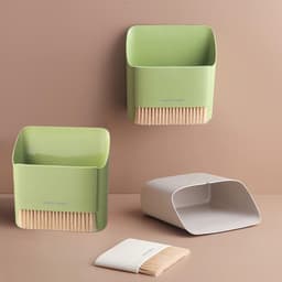 Stofpan en Borstelset - Kruimelveger Bezem - Snelle Schoonmaak - Compact Duo - 16 x 17 x 7.5 cm - Grijs — thumbnail 4