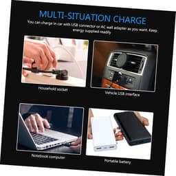 Draadloze Auto Stofzuiger - Handstofzuiger USB - Auto Interieur Reinigen - Hoge Zuigkracht - 27.5 cm - Zwart — thumbnail 5