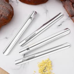 Kruimelveger 5-delig - Tafelreiniger - Snel Tafel Schoonmaken - Ergonomisch Handvat - 15 cm - Zilver — thumbnail 4
