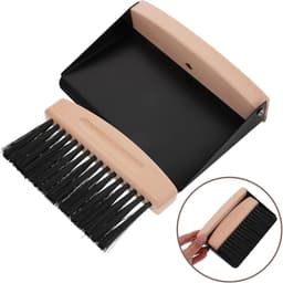 Reinigingsset Tafelblad - Mini Stoffer Blik - Bureau Schoonmaken - Lichtgewicht Compact - 15 cm - Zwart — thumbnail 3