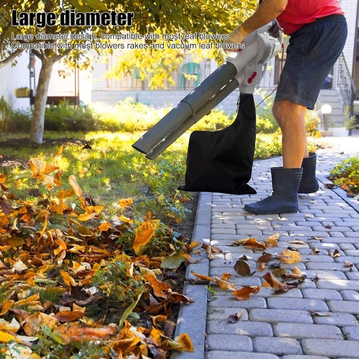 Bladblazer Opvangzak - Vacuümzak Tuin - Blad Verzamelen - Waterdicht Oxford Doek - 44x60cm — afbeelding 1