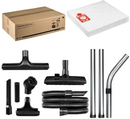 SQOON® Giga Serviceset geschikt voor Numatic Henry, Hetty, James, PPR240 en vergelijkbare modellen, 20-delige set waaronder 10x stofzuigerzakken + zuigmonden + slang + zuigbuizen — thumbnail 3