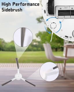 Onderdelen accessoireset voor Dreame L10s Ultra/L10 Ultra robotstofzuiger, 1 hoofdborstel, 6 filters, 6 mop pads, 7 zijborstels, 1 schoonmaakborstel, accessoires voor Dreame L10 Ultra — thumbnail 5