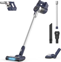 Erikssøn Steelstofzuiger Air Pro Elite 9000 - 2 Accu's - Stofzuiger Draadloos - Zonder Zak Op Accu - Grijs/Blauw — thumbnail 1