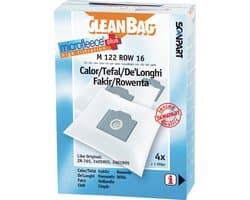 CleanBag stofzuigerzakken 4 stuks - Geschikt voor DeLonghi Tefal Rowenta - ZR765 2405805 2401805 - Inclusief 1 filter - Alternatief