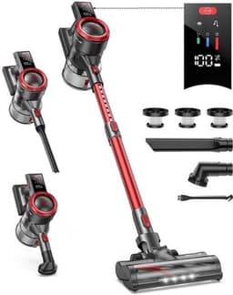 Steelstofzuiger - Vacuum Cleaner - Draadloze Stofzuiger- Kruimeldief Snoerloos - 500W - 50KPa - Handstofzuiger - 1.5L Stofreservoir - Verwijderbare Batterij - Ideaal voor Huisdieren en Thuisgebruik — thumbnail 1