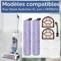 Geschikt voor Shark AW201, WD201, WD201, WD101, WD100 vloerschrobber rolborstel en filter accessoirekit — thumbnail 2