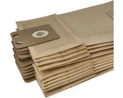 vhbw 30 stuks stofzakken, compatibel met Nilfisk-Alto CDB 3050 Business, 3020 Business en 3000 Business stofzuigers – 45,3 cm x 22,7 cm, bruin
