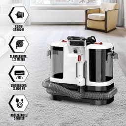 KIRA® Tapijtreiniger - Tapijtreiniger Apparaat - Tapijtreiniger Machine - Zwart - 19cm x 31cm x 37cm — thumbnail 2