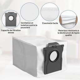 Set van 14 stofzuigerzakken geschikt voor Dreame X40 - X50 Ultra Complete - geschikt voor L10s Plus — thumbnail 2