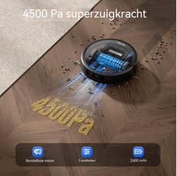 Teendow D10S Max Robotstofzuiger met Dweilfunctie, Zelflegend Station, 5000 Pa, LDS-lasernavigatie, 3L Stofzak, Tuya App, Alexa & Google Assistant — thumbnail 4