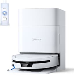 Ecovacs Deebot T90 Max Pro Omni – Robotstofzuiger Met Dweilfunctie – 40.000 Pa – 9,5 cm Ultradun – ZeroTangle 4.0 Anti-klit – Omni-Station – Wit – 1000ml Schoonmaakmiddel — thumbnail 1