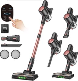 Vactidy V10 Pro draadloze steelstofzuiger, 45000Pa zuigkracht, 550W motor, tot 45 min looptijd, uitneembare 2200mAh batterij, 5-traps filtratie, 500ml stofbak, LED-display, groenlicht stofdetectie — thumbnail 1