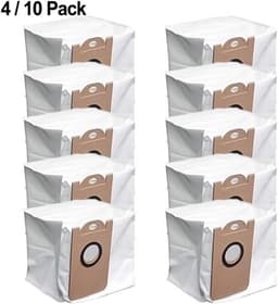 Robot Stofzuiger Zakken - Reserve Onderdelen - Stofvrij Houden - Grote Capaciteit - 4 Stuks - Wit — thumbnail 1