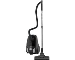 RYER MotionFlex Stofzuiger met Zak – 800W – 3L Stofzak – Regelbare Zuigkracht – Parket- & Tapijtborstel – Telescopische Buis – Zwart