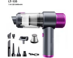 10PCS handstofzuiger,krachtige oplaadbare draagbare kleine lichtgewicht,4-in-1 lichtgewicht stofzuiger,mini haardroger,sofa handstofzuiger,auto,kantoor