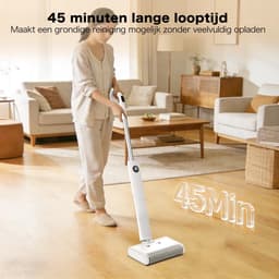 AIRROBO FC10 – Vloerreiniger Draadloos – nat en droog – 2,3 kg licht en stil – dubbel tanksysteem – LED-display en gesproken instructies – filter voor dierenharen – Zelfreinigend — thumbnail 3