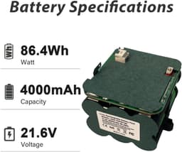 Stofzuigeraccu - 21,6 V - 4000 mAh - Tineco S5 — thumbnail 4