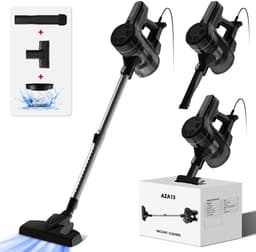 Authmic Stofzuiger met Snoer – Krachtige Zuigkracht, Lichtgewicht Design, Meerdere Opzetstukken, Geschikt voor Alle Vloertypen - Zwart — thumbnail 2