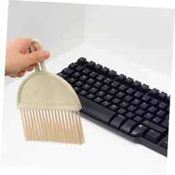 Handveger set - Bureaubezem stoffer - Bureau reinigen - Ruimtebesparend ontwerp - 86 gram - Groen — thumbnail 3
