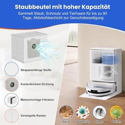 21-delige accessoireset voor Ecovacs Deebot T90 Omni / T90 Pro Omni / X12 Pro Omni robotstofzuiger, 1 hoofdborstel, 6 stofzakken, 2 rolmoppen, 4 filters, 6 zijborstels, 1 reinigingsborstel, 1 schroevendraaier — thumbnail 2