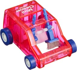 Mini Bureau Stofveger - Desktop Reiniger - Bureau Opruimen - Compact Design - 31" H - Blauw Transparant — thumbnail 2