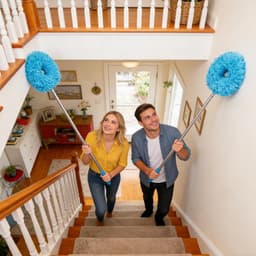 Plafondventilatorreiniger - Stofverwijderaar Intrekbaar - Ventilatoren Reinigen - Verstelbare Lengte - 320 cm - Grijs — thumbnail 4