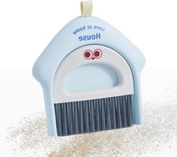 Stofblik en Bezem - Reinigingsset - Snel Opruimen - Compact Ontwerp - 18.5 x 17 cm - Blauw — thumbnail 1