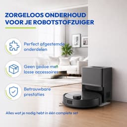 20-delige Accessoires Set Geschikt voor Roborock Q10 S5+ & Q10 S5 Robotstofzuiger - Complete Onderhoudsset met Hoofdborstels, Zijborstels, Hepa Filters, Dweilpads & Stofzakken - Onderdelen — thumbnail 5