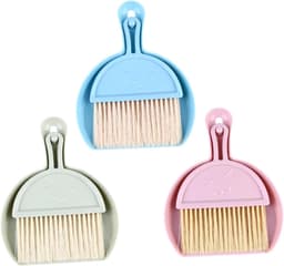 Mini Veegset - Stoffer en Blik - Bureau Schoonmaken - Compact Ontwerp - 3 Sets - Diverse Kleuren — thumbnail 1