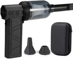 Radiale Ventilator - Mini Blower Krachtig - Stof Verwijderen - Oneindige Snelheidsregeling - 143x93x39mm - Zwart — thumbnail 1