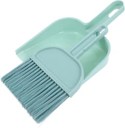 Handveger en schep - Mini bezemset - Snelle schoonmaak - Compact en draagbaar - 21 cm - Blauw — thumbnail 1